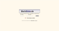 Desktop Screenshot of marktecho.de